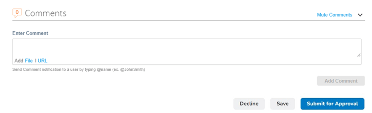 Screenshot of submission button on the Coupa Supplier Portal.
